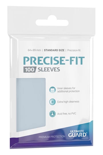 Ultimate Guard Precise-Fit Kartenhüllen Standard Size Transparent (100)