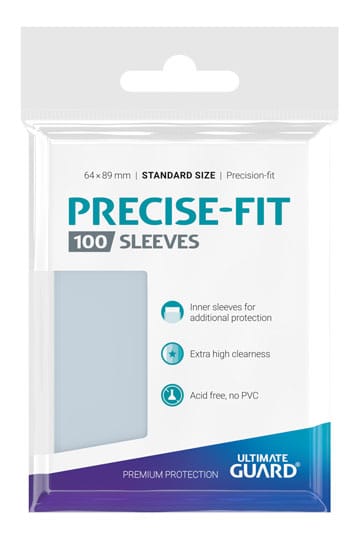 Ultimate Guard Precise-Fit Kartenhüllen Standard Size Transparent (100)