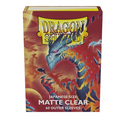 DRAGON SHIELD Japanese Size Matte Clear Outer Sleeves (60)