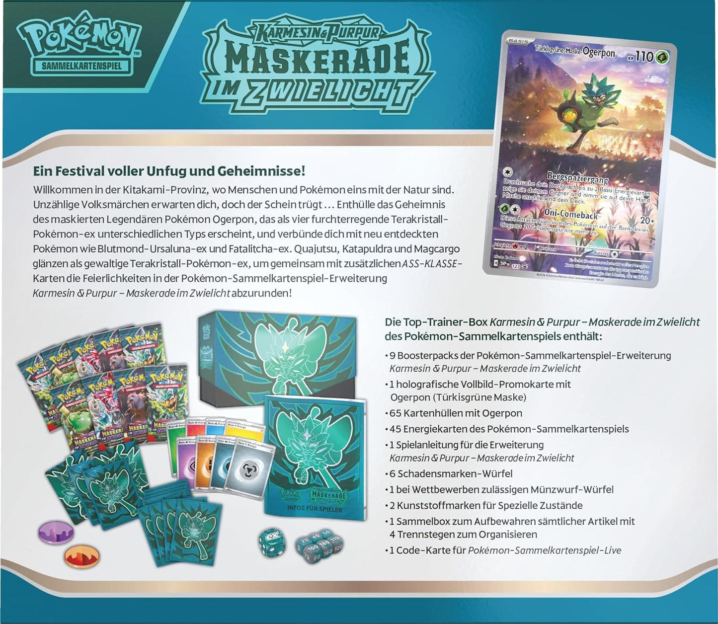Pokémon Maskerade im Zwielicht Top Trainer Box (Deutsch)