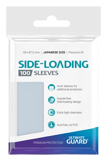 Ultimate Guard Precise-Fit Kartenhüllen Side-Loading Japanische Größe Transparent (100)